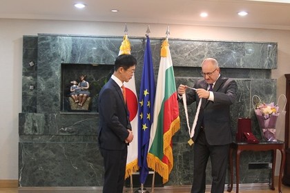 Церемония за награждаване на бившя посланик на Кореа в България с орден "Мадарски конник" - първа степен